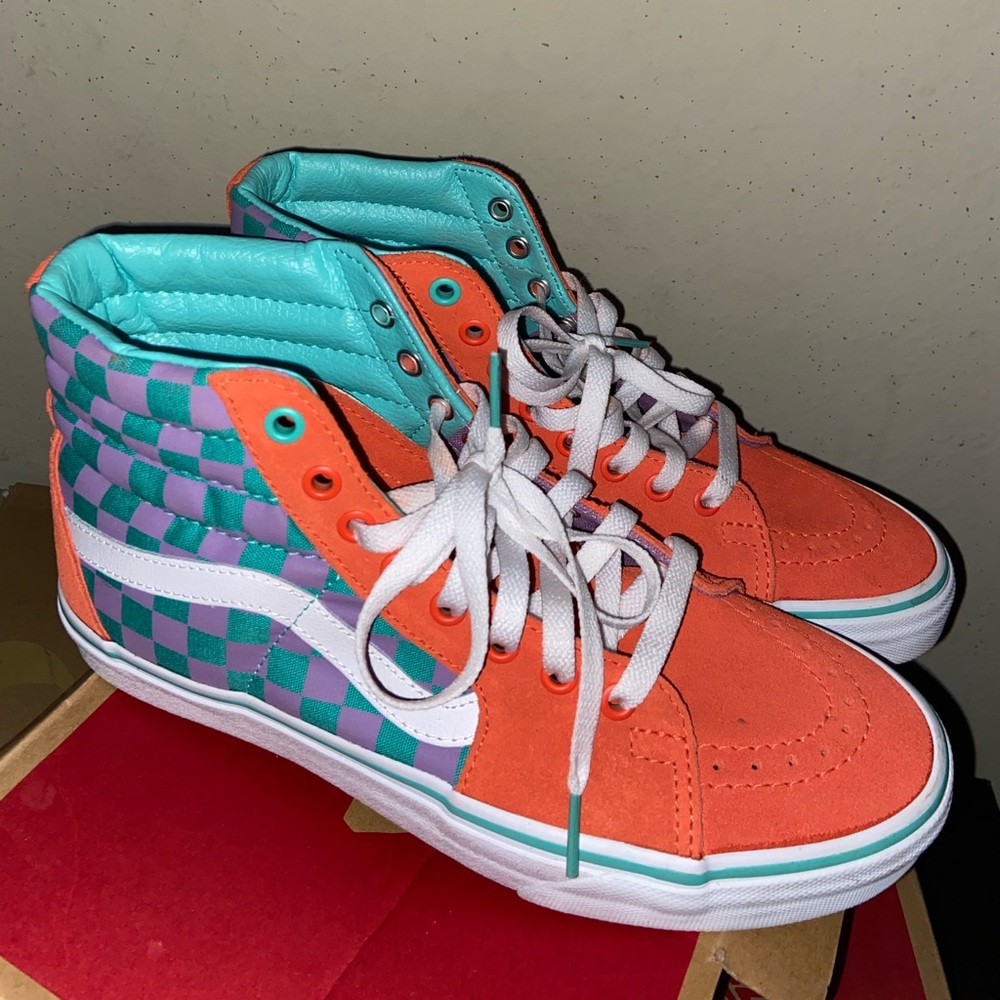 Sk8-Hi Crazy Check Vans